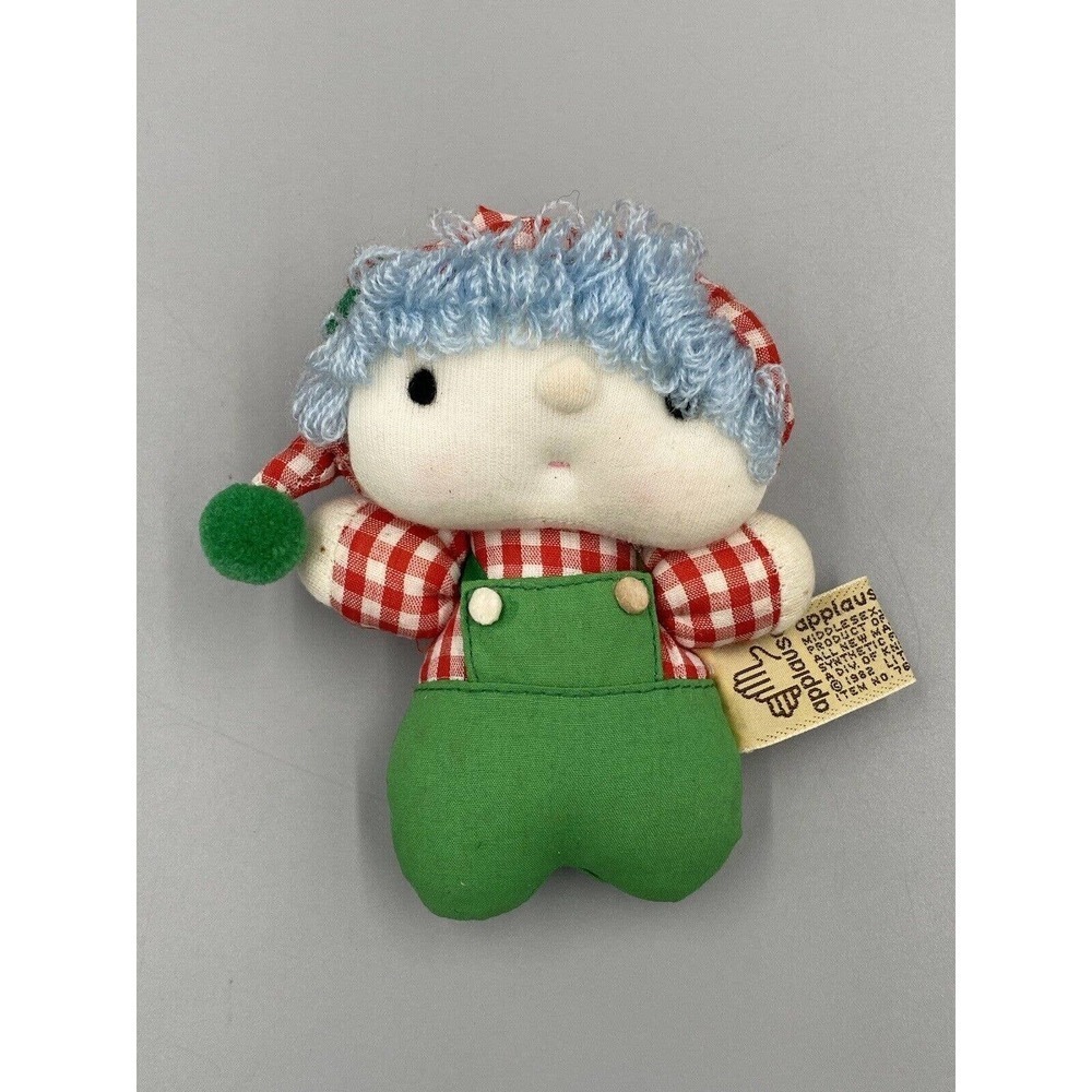 Vintage 1982 Applause Knickerbocker Sunbonnet Babies 4.5" Plush Cloth Doll